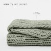 Chunky Knit Throw Blanket Braided, Soft & Cozy - Becky Cameron - 3 of 4