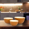 Omniware Simsbury Mixing Bowls, Set of 3 - Nesting Stoneware Bowls for Baking & Cooking - 30, 75, 112 oz - Dishwasher Safe, Durable Kitche (Honey) - 4 of 4