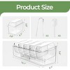 Aoibox Ice Chilled Condiment Caddy with 5 Containers & Lids, Fruit & Garnish Tray for Parties, Includes 5 Spoons & 2 Tongs - 2 of 4