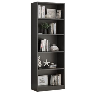 AZL1 Life Concept Decorative Bookshelf Freestanding Bookcase with Adjustable Shelves, 5 Layer for Offices, Living Rooms, Gray, 11.6"*24.4"*68.9" - 1 of 4