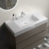 NicBex Bathroom Vanity with Sink Basin,Bathroom Sink Vanity with Storage Space,24/30/36 inch Bathroom Sink Cabinet without Drain,Walnut/Gray - 4 of 4