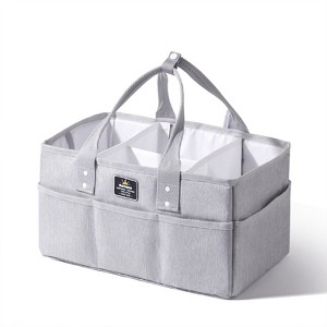 Gray Diaper Caddy Organizer - 1 of 4