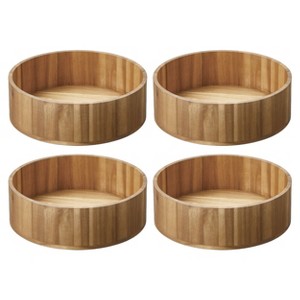 iDesign 10-Inch Round Acacia Wood Lazy Susan - 1 of 4