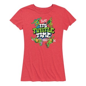 Women's - Teenage Mutant Ninja Turtles - It's Turtle Time Short Sleeve Graphic T-Shirt - 1 of 4