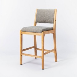 Metal Base Counter Height Barstools With Wood Seat Brown - Threshold ...