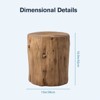Dracelo Rustic Tree Stump Outdoor Table - 4 of 4