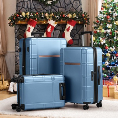 3 Piece Set Luggage Expandable Suitcase PC+ABS with TSA Lock Spinner