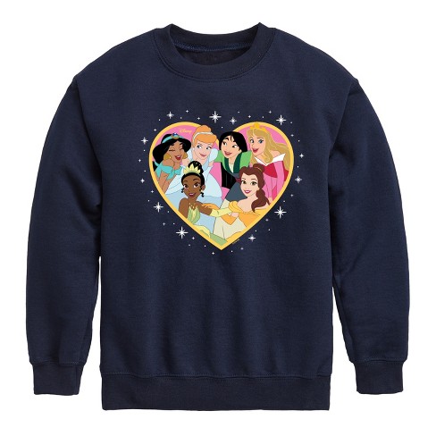 BALLAD LONG SLEEVE SWEATSHIRT, MULTI LILLY HEARTS DISNEY GRAPHIC