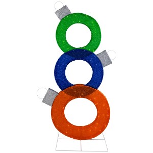 Northlight Lighted Stacked Ornaments Outdoor Christmas Yard Decoration - 31.5" - 1 of 4