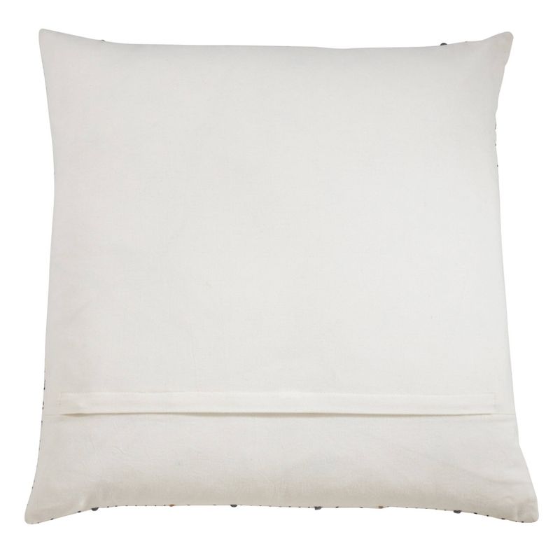 Oversize Poly Filled Mud Cloth Cotton Throw Pillow White - Saro Lifestyle, 3 of 6