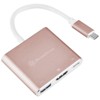 SilverStone Technology USB 3.1 Type-C to USB Type-A USB Type-C PD(data or charging) and 4K capable HDMI adapter(DP Alt Mode)Rose Gold(Pink)cable:100mm - 4 of 4