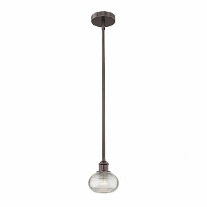 Ithaca - 1 Light Stem Hung Mini Pendant In Industrial Style-6.5 Inches Tall and 6 Inches Wide - 1 of 1