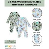 Disney Mickey Mouse Minnie Winnie the Pooh Baby 2 Pack Zip Up Sleep N' Plays Newborn to Infant - 3 of 4
