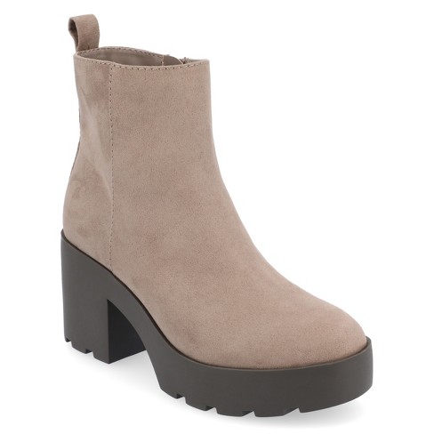 Journee Collection Women's Tru Comfort Foam™ Cassidy Booties Taupe