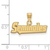Black Bow Jewelry 14k Yellow Gold Florida State Seminoles NCAA Small Pendant - 2 of 3