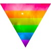 Adult Design By Humans Pride Rainbow Galaxy Triangle By TheRandom Tank Top - 2 of 2