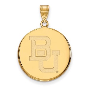 Black Bow Jewelry 14k Yellow Gold Baylor Bears NCAA Large Pendant - 1 of 3