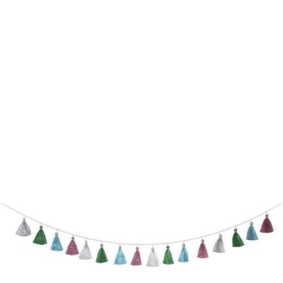 metallic tassel garland