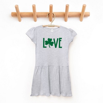 The Juniper Shop Love Clover Toddler Graphic Dress