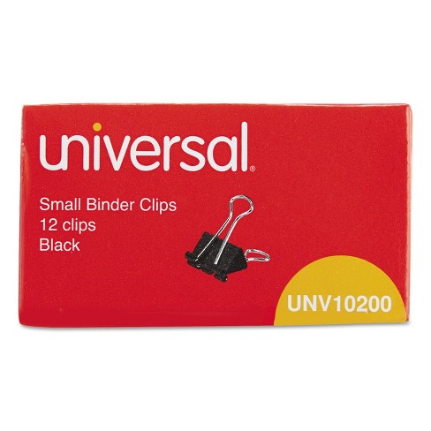 Universal Medium/small Binder Clips 5/8 3/8 Capacity 1 1/4 3/4
