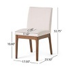 Modern Upholstered Dining Chair Set of 2, Armless Dining Chair For Kitchen Or Dining Room -Tanpinhause - 4 of 4