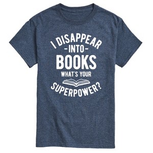 Men's - Instant Message - I Disappear into Books Short Sleeve Graphic T-Shirt - 1 of 4