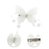 Unique Bargains Duckbill Butterfly Bead Hair Clips Green White 1 Pc - 3 of 4
