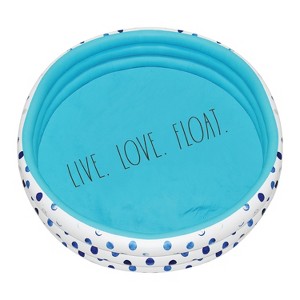 CocoNut Outdoor Rae Dunn 54" Mini/Kiddie Pool - Indigo Polka Dot Patterned - 1 of 4
