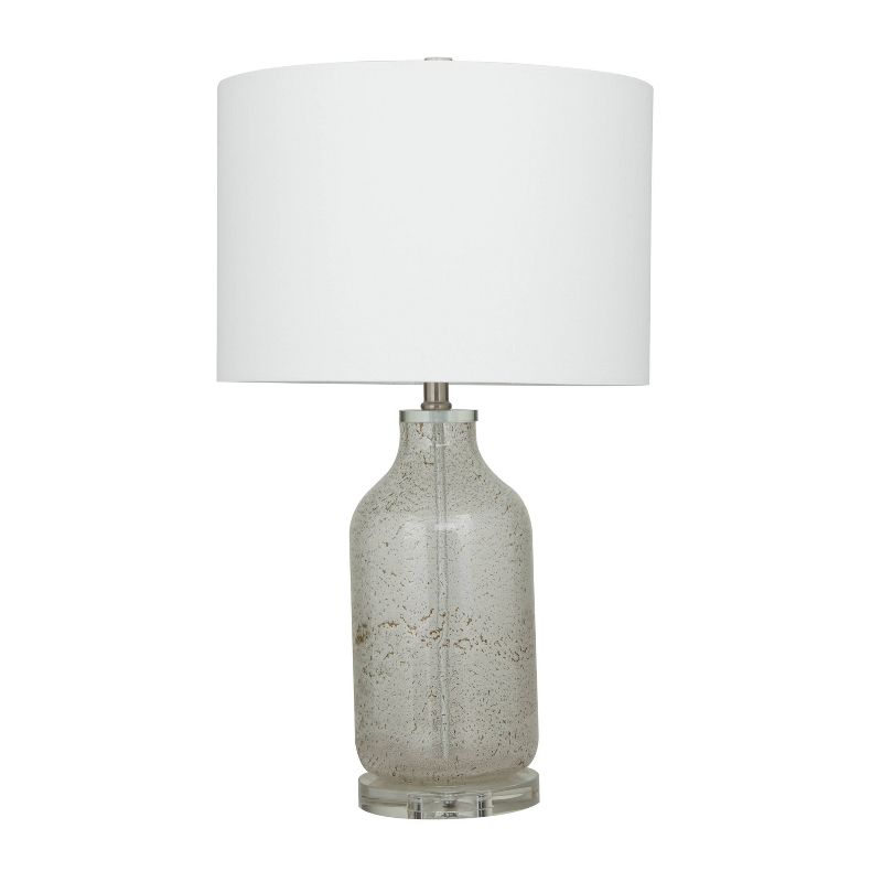 25&#34; x 15&#34; Modern Accent Glass Table Lamp White - Olivia &#38; May, 1 of 9