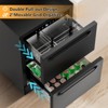 Velivi 24 Inch Under Counter Dual Drawer Beverage Fridge, Weather Proof Outdoor Beverage Refrigerator - 3 of 4