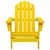 vidaXL Adirondack Chair Lounge Patio Lawn Chair for Garden Solid Wood Fir - Yellow - 2 of 4