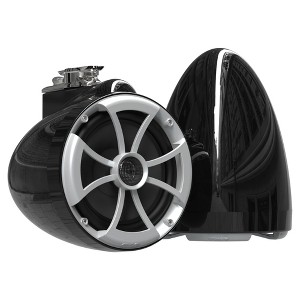 Wet Sounds ICON8-BX ICON 8" Marine Tower Speakers with X Mount kit - Pair Black - 1 of 3