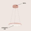 JONATHAN Y Brice Modern Contemporary Metal Round Dimmable Integrated LED Pendant - 4 of 4