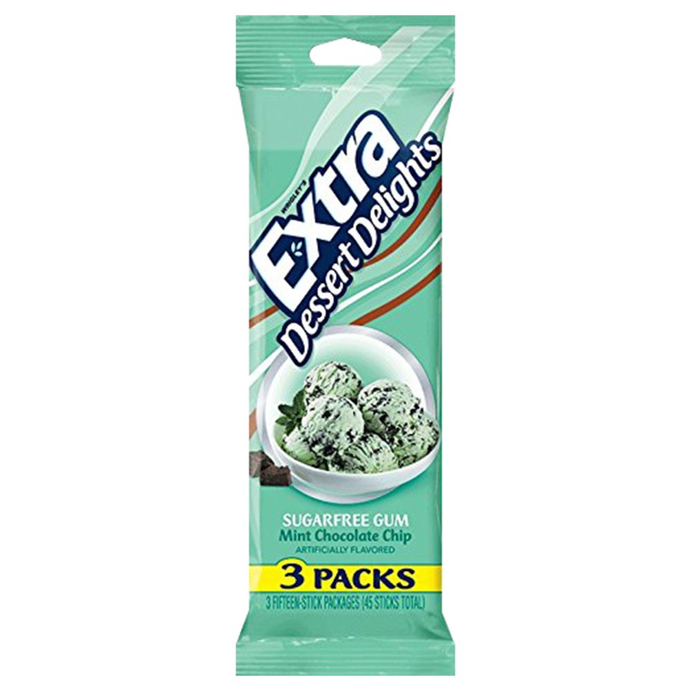 UPC 022000116079 product image for Wrigley's Extra Dessert Delights Mint Chocolate Chip Sugarfree Gum 3 pk | upcitemdb.com