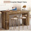 Tribesigns 63-Inch Counter Height Bar Table, Home Bar Height Pub Table for Living Room, Kitchen, Restaurant - 4 of 4