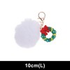 Unique Bargains Christmas Keychain with Double Ring and Lobster Clasp PVC Alloy Plush 1 Pc - 2 of 4