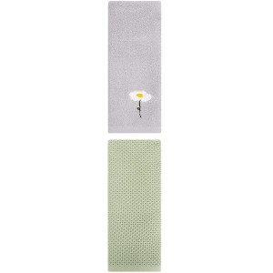 REGALWOVEN Pure Cotton Soft Absorbent Bathroom Hand Towels 13" x 30" 2 Pcs - 1 of 4