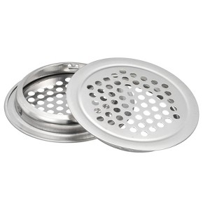 Unique Bargains Stainless Steel Dust-Proof Mesh Hole Circular Soffit Vent 18 Pcs - 1 of 4