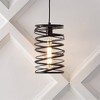 JONATHAN Y Helisa 7.25" 1-Light Modern Contemporary Iron Spiral LED Pendant - 2 of 4