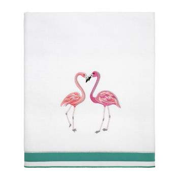 Avanti Linens Flamingo Paradise Bath Towel - White Optic