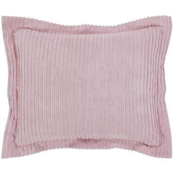 Jullian Collection 100% Cotton Tufted Unique Luxurious Bold Stripes Design Sham Pink - Better Trends