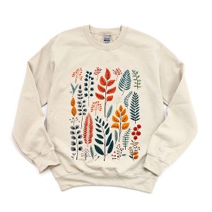 Simply Sage Market Women's Graphic Sweatshirt Winter Leaves - 1 of 4