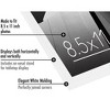 Americanflat Thin Picture Frame in White with Shatter Resistant Glass Horizontal and Vertical Formats for Wall & Tabletop - Picture Size 8.5"x11" - 3 of 4
