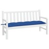 vidaXL Outdoor Garden Bench Cushion in Blue - Hollow Fiber Filled, Comfortable and Durable Oxford Fabric Seat Cushion, for Outdoor Benches - 3 of 4