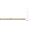 EVERLY JEWELRY | 10k 2-Tone Gold 1.6mm Round Box Link Bracelet Set - 2 of 4