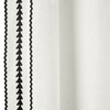 Lush Décor Olivia Ric Rac Embroidery Border Window Panel Light Linen/Black Single 42x84 - 4 of 4