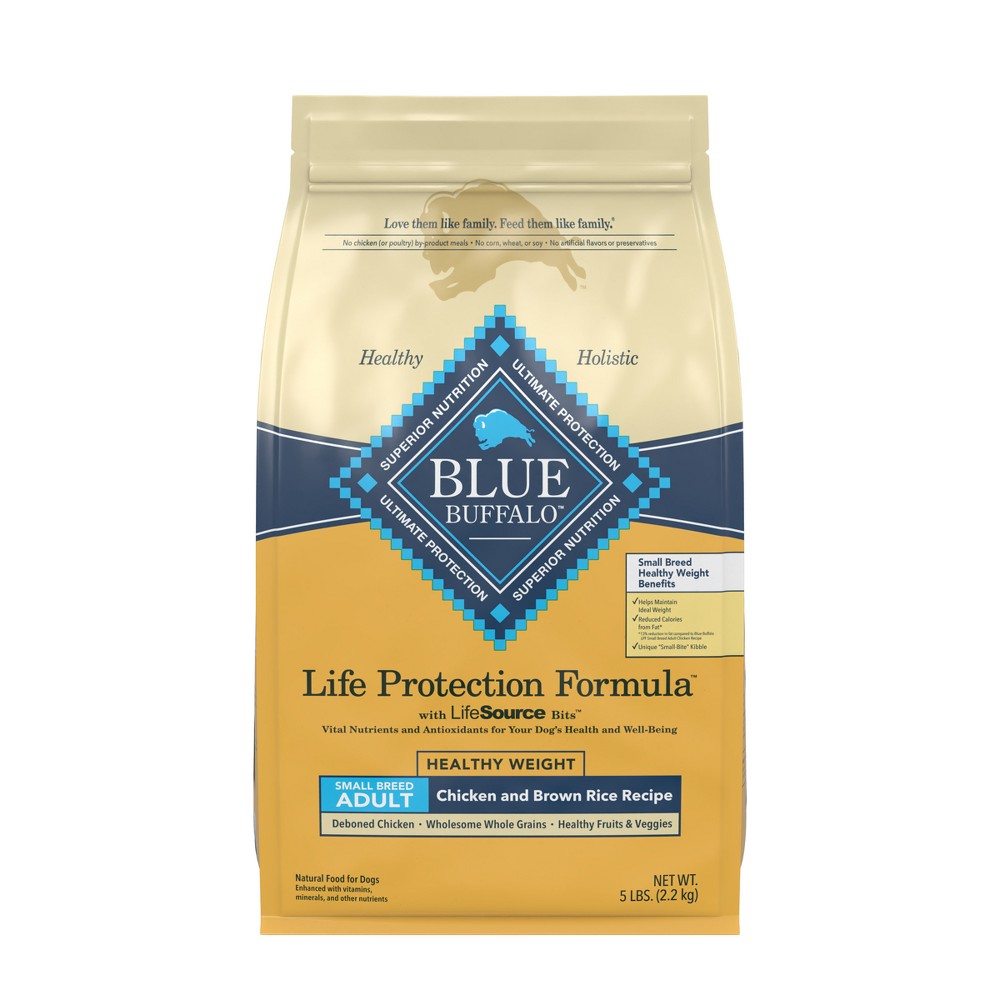 Photos - Dog Food Blue Buffalo Life Protection Healthy Weight Chicken & Brown Rice Recipe Sm 
