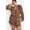 Women's Plus Size Erica Print Playsuit - kaleidoscope | CITY CHIC - 2 of 4