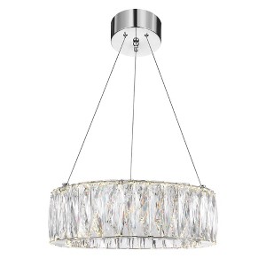 CWI Lighting Juno LED Chandelier With Chrome Finish - 1 of 4