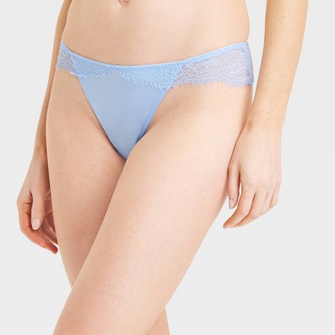 Felina Women's Blissful Basic Bikini Panty (Country Blue, Small-Medium)